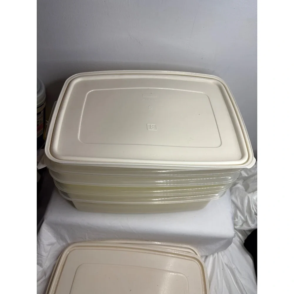 Tupperware Modular Mates Rectangular Food Storage Containers 4 Piece Set